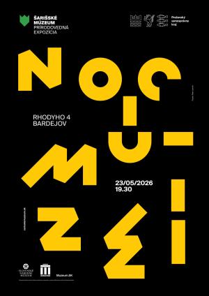 Plagát Noci múzeí v Šarišskom múzeu